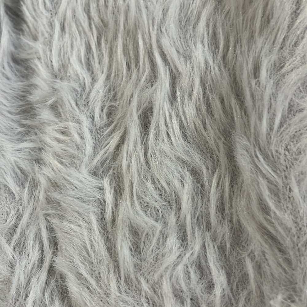 Free People Gray Soft Furry Jacket Size Small - Picture 4 of 8